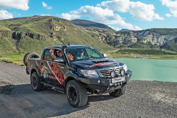 55 999 р. Бампер передний силовой РИФ  Toyota Hilux  AN20,AN30 (2011-2016)  2-ой рестайлинг (С доп. фарами и защитой бачка омывателя)  с доставкой в г. Новочеркасск. Увеличить фотографию 5