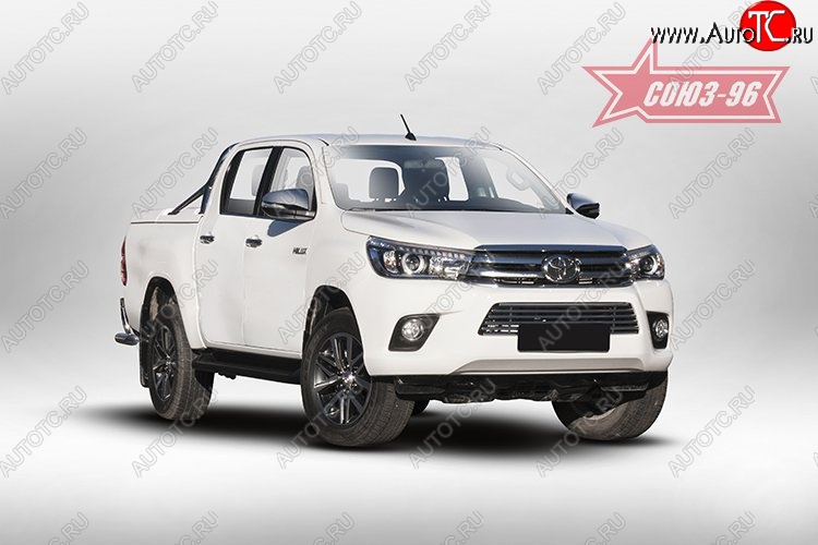 7 289 р. Декоративный элемент воздухозаборника Souz-96 (d16) Toyota Hilux AN120 дорестайлинг (2016-2020)  с доставкой в г. Новочеркасск