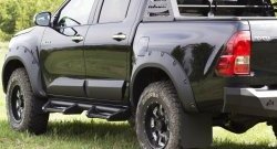 3 499 р. Брызговики под расширители колесных арок с выносом 50 мм RA Toyota Hilux AN120 дорестайлинг (2016-2020)  с доставкой в г. Новочеркасск. Увеличить фотографию 4