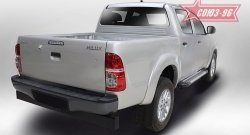 9 899 р. Пороги из алюминиевого профиля Souz-96  Toyota Hilux  AN20,AN30 (2011-2016)  2-ой рестайлинг  с доставкой в г. Новочеркасск. Увеличить фотографию 2