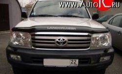 2 699 р. Дефлектор капота NovLine Toyota Land Cruiser 100 дорестайлинг (1998-2002)  с доставкой в г. Новочеркасск. Увеличить фотографию 1