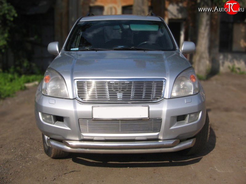 6 999 р. Декоративная вставка решетки радиатора (без знака) Berkut  Toyota Land Cruiser Prado  J120 (2002-2009)  с доставкой в г. Новочеркасск