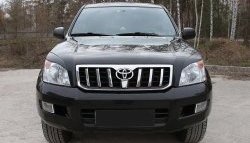 1 249 р. Реснички RA на фары  Toyota Land Cruiser Prado  J120 (2002-2009) (Неокрашенные)  с доставкой в г. Новочеркасск. Увеличить фотографию 3