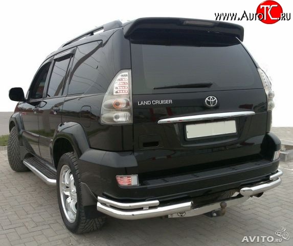 7 899 р. Спойлер Style Toyota Land Cruiser Prado J120 (2002-2009) (Неокрашенный)  с доставкой в г. Новочеркасск