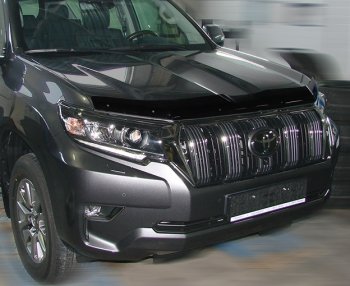 2 699 р. Дефлектор капота SIM Toyota Land Cruiser Prado J150 2-ой рестайлинг (2017-2020)  с доставкой в г. Новочеркасск. Увеличить фотографию 1