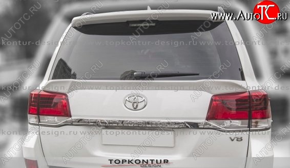 8 149 р. Спойлер TopKontur Design (нижний) Toyota Land Cruiser 200 1-ый рестайлинг (2012-2015) (Неокрашенный)  с доставкой в г. Новочеркасск