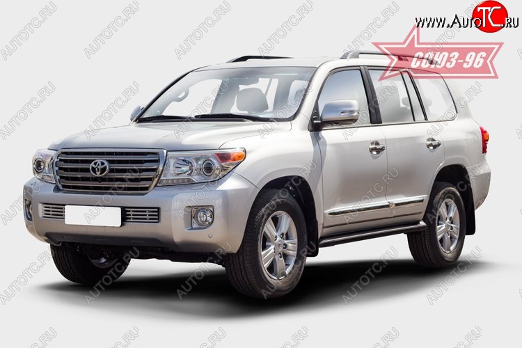 9 499 р. Декоративный элемент воздухозаборника Souz-96 (d16)  Toyota Land Cruiser  200 (2012-2015) 1-ый рестайлинг  с доставкой в г. Новочеркасск