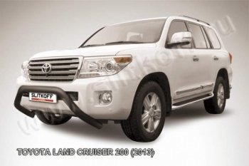 Кенгурятник d76 низкий широкий мини Toyota (Тойота) Land Cruiser (Лэнд)  200 (2012-2015) 200 1-ый рестайлинг