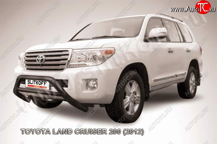 21 699 р. Кенгурятник d76 низкий широкий с перемычкой  Toyota Land Cruiser  200 (2012-2015) 1-ый рестайлинг (Цвет: серебристый)  с доставкой в г. Новочеркасск