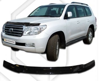 Дефлектор капота CA-Plastiс Toyota Land Cruiser 200 1-ый рестайлинг (2012-2015)