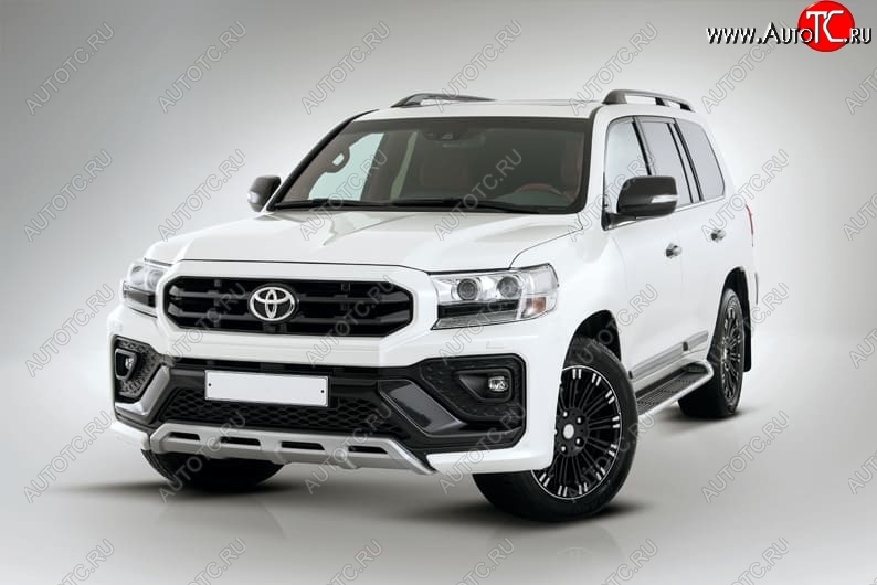 54 999 р. Бампер передний THOR Toyota Land Cruiser 200 2-ой рестайлинг (2015-2021) (Неокрашенный)  с доставкой в г. Новочеркасск