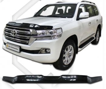 Дефлектор капота CA-Plastiс Toyota (Тойота) Land Cruiser (Лэнд)  200 (2015-2021) 200 2-ой рестайлинг