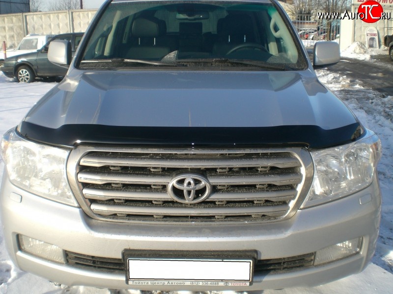 3 169 р. Дефлектор капота NovLine Toyota Land Cruiser 200 дорестайлинг (2007-2012)  с доставкой в г. Новочеркасск