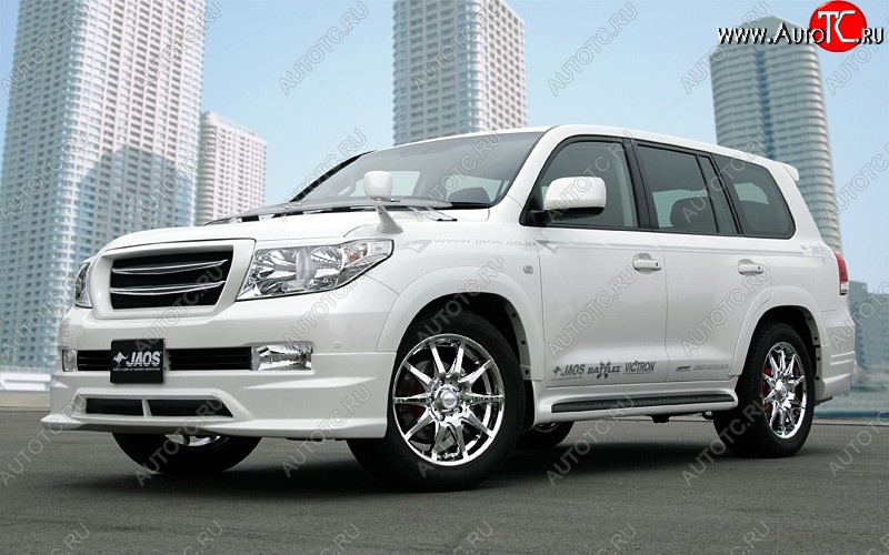 16 649 р. Накладка на передний бампер JAOS Toyota Land Cruiser 200 дорестайлинг (2007-2012) (Неокрашенная)  с доставкой в г. Новочеркасск