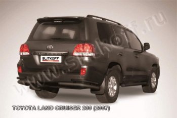 10 399 р. Уголки d76+d42 двойные  Toyota Land Cruiser  200 (2007-2012) дорестайлинг (Цвет: серебристый)  с доставкой в г. Новочеркасск. Увеличить фотографию 1