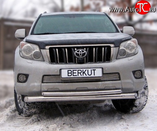 6 599 р. Декоративная вставка воздухозаборника Berkut Toyota Land Cruiser Prado J150 дорестайлинг (2009-2013)  с доставкой в г. Новочеркасск