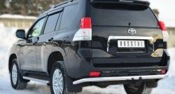 13 999 р. Одинарная защита заднего бампера из трубы диаметром 63 мм Russtal Toyota Land Cruiser Prado J150 дорестайлинг (2009-2013)  с доставкой в г. Новочеркасск. Увеличить фотографию 4