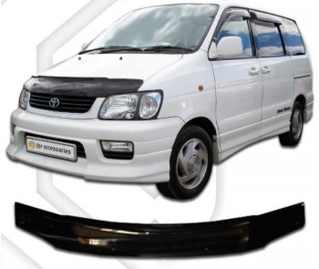 1 759 р. Дефлектор капота (R40G, R50G) CA-Plastiс  Toyota LiteAce  Noah (1996-2001) (Classic черный, Без надписи)  с доставкой в г. Новочеркасск. Увеличить фотографию 1