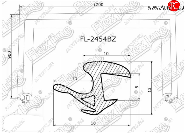 2 599 р. Молдинг лобового стекла FlexLine  Toyota Prius  XW20 (2003-2011) дорестайлинг, рестайлинг  с доставкой в г. Новочеркасск