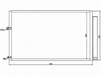 Радиатор кондиционера SAT Toyota (Тойота) Prius (Приус)  XW20 (2003-2011) XW20 дорестайлинг, рестайлинг