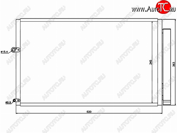 6 099 р. Радиатор кондиционера SAT  Toyota Prius  XW20 (2003-2011) дорестайлинг, рестайлинг  с доставкой в г. Новочеркасск