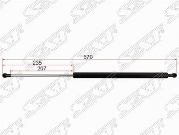 1 069 р. Упор крышки багажника SAT Toyota Probox (2002-2014)  с доставкой в г. Новочеркасск. Увеличить фотографию 1