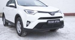 1 939 р. Защитная сетка решетки переднего бампера РА Toyota RAV4 XA40 5 дв. рестайлинг (2015-2019)  с доставкой в г. Новочеркасск. Увеличить фотографию 2