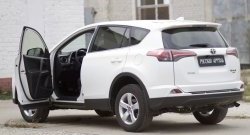 1 279 р. Накладки на порожки автомобиля RA Toyota RAV4 XA40 5 дв. рестайлинг (2015-2019) (Комплект (4 шт.))  с доставкой в г. Новочеркасск. Увеличить фотографию 2