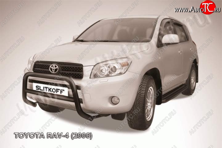 13 549 р. Кенгурятник d57 низкий  Toyota RAV4  XA305 (2005-2009) 5 дв. дорестайлинг (Цвет: серебристый)  с доставкой в г. Новочеркасск