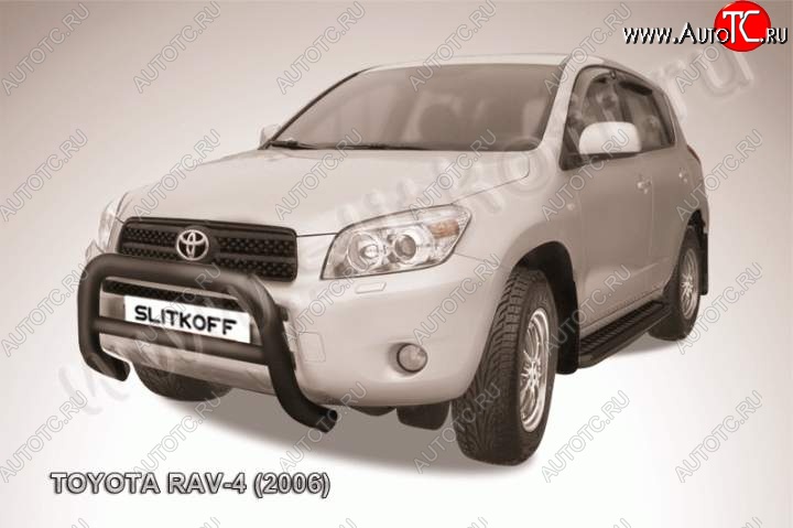 18 649 р. Кенгурятник d76 низкий  Toyota RAV4  XA305 (2005-2009) 5 дв. дорестайлинг (Цвет: серебристый)  с доставкой в г. Новочеркасск