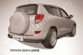 6 399 р. Уголки d76+d42 двойные  Toyota RAV4  XA305 (2005-2009) 5 дв. дорестайлинг (Цвет: серебристый)  с доставкой в г. Новочеркасск. Увеличить фотографию 1