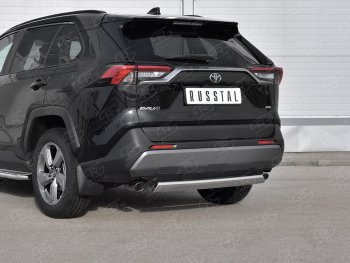 15 999 р. Защита заднего бампера (Ø75х42 мм, нержавейка) Russtal  Toyota RAV4  XA50 (2018-2024) 5 дв. дорестайлинг  с доставкой в г. Новочеркасск. Увеличить фотографию 1