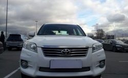 1 539 р. Сетка на бампер Russtal (хром)  Toyota RAV4  XA30 (2010-2013) 5 дв. 2-ой рестайлинг, 5 дв. удлиненный 2-ой рестайлинг  с доставкой в г. Новочеркасск. Увеличить фотографию 3