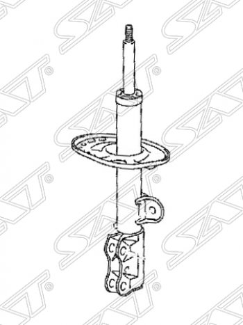 Левый амортизатор передний SAT Toyota RAV4 XA40 5 дв. дорестайлинг (2012-2015)