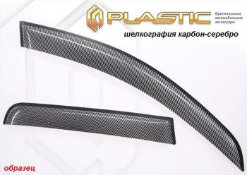 2 199 р. Комплект дефлекторов окон CA-Plastic  Toyota RAV4  XA40 (2012-2015) 5 дв. дорестайлинг (Classic полупрозрачный, Без хром.молдинга)  с доставкой в г. Новочеркасск. Увеличить фотографию 6