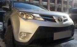 1 469 р. Сетка верхнего воздухозаборника переднего бампера Russtal  Toyota RAV4  XA40 (2012-2015) 5 дв. дорестайлинг (черная)  с доставкой в г. Новочеркасск. Увеличить фотографию 2