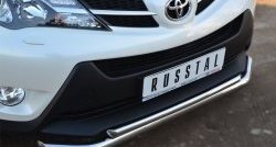 16 999 р. Защита переднего бампера (2 трубыØ63 и 42 мм, нержавейка) Russtal Toyota RAV4 XA40 5 дв. дорестайлинг (2012-2015)  с доставкой в г. Новочеркасск. Увеличить фотографию 3