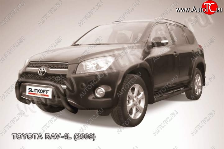 18 399 р. Кенгурятник d76 низкий Toyota RAV4 XA30 5 дв. удлиненный 1-ый рестайлинг (2009-2010) (Цвет: серебристый)  с доставкой в г. Новочеркасск