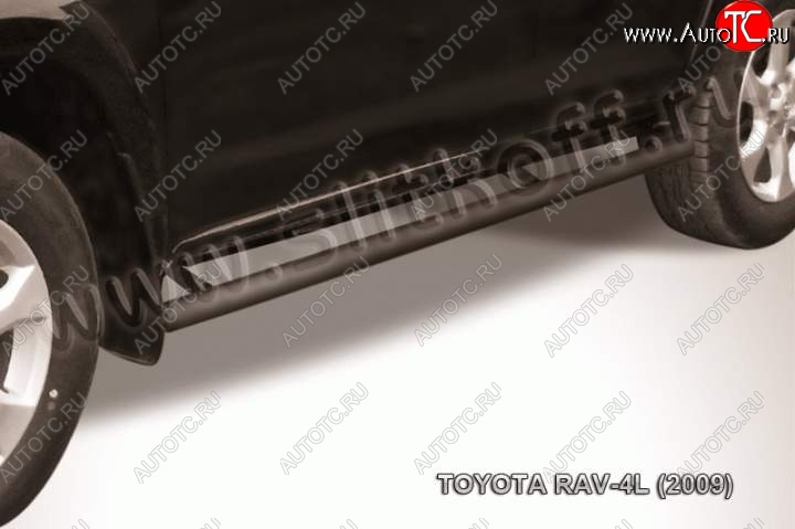 8 749 р. Защита порогов Slitkoff  Toyota RAV4  XA30 (2003-2010) 5 дв. удлиненный дорестайлинг, 5 дв. удлиненный 1-ый рестайлинг (Цвет: серебристый)  с доставкой в г. Новочеркасск