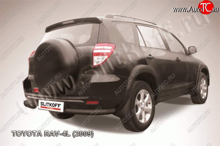 5 849 р. Уголки d76  Toyota RAV4  XA30 (2009-2010) 5 дв. удлиненный 1-ый рестайлинг (Цвет: серебристый)  с доставкой в г. Новочеркасск