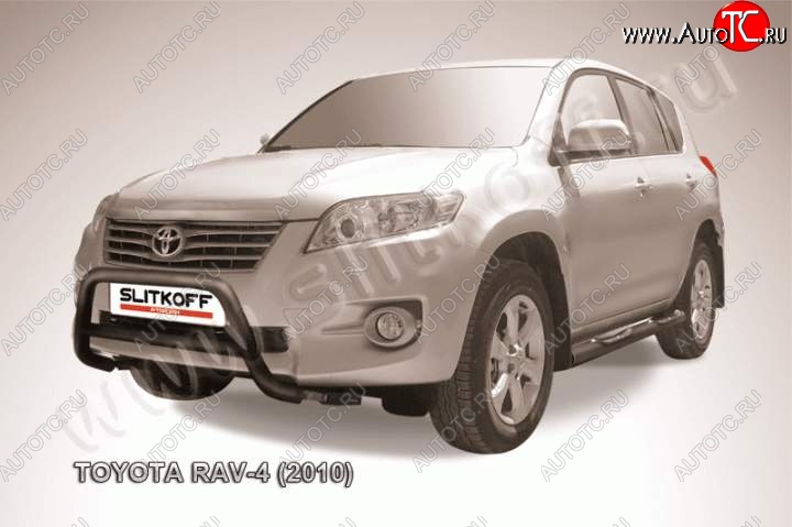 13 349 р. Кенгурятник d57 низкий  Toyota RAV4  XA30 (2010-2013) 5 дв. 2-ой рестайлинг, 5 дв. удлиненный 2-ой рестайлинг (Цвет: серебристый)  с доставкой в г. Новочеркасск