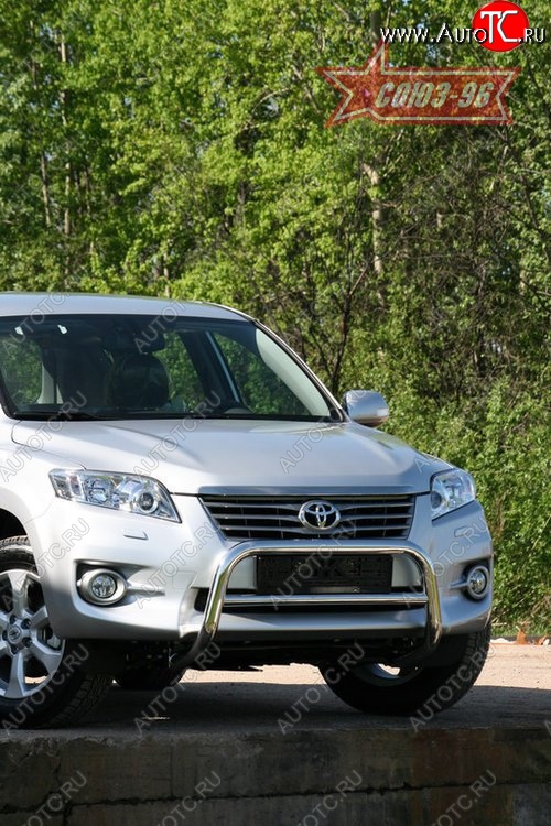 1 169 р. Защита переднего бампера Souz-96 (d60)  Toyota RAV4  XA30 (2010-2013) 5 дв. 2-ой рестайлинг, 5 дв. удлиненный 2-ой рестайлинг  с доставкой в г. Новочеркасск