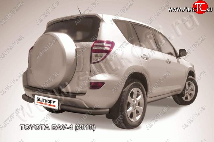 5 849 р. Уголки d76 Toyota RAV4 XA30 5 дв. удлиненный 2-ой рестайлинг (2010-2013) (Цвет: серебристый)  с доставкой в г. Новочеркасск