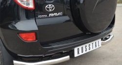 12 499 р. Защита заднего бампера (Ø63 мм, нержавейка) Russtal Toyota RAV4 XA30 5 дв. 2-ой рестайлинг (2010-2013)  с доставкой в г. Новочеркасск. Увеличить фотографию 2