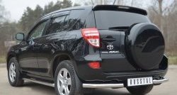 12 499 р. Защита заднего бампера (Ø63 мм, нержавейка) Russtal Toyota RAV4 XA30 5 дв. 2-ой рестайлинг (2010-2013)  с доставкой в г. Новочеркасск. Увеличить фотографию 4