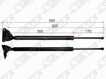 1 039 р. Газовый упор крышки багажника SAT Toyota RAV4 XA40 5 дв. дорестайлинг (2012-2015)  с доставкой в г. Новочеркасск. Увеличить фотографию 1