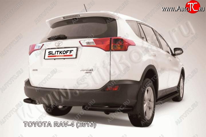 5 449 р. Уголки d57  Toyota RAV4  XA40 (2012-2015) 5 дв. дорестайлинг (Цвет: серебристый)  с доставкой в г. Новочеркасск