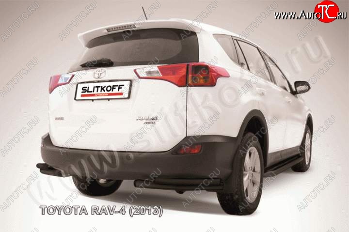 5 899 р. Уголки d57+d42 двойные  Toyota RAV4  XA40 (2012-2015) 5 дв. дорестайлинг (Цвет: серебристый)  с доставкой в г. Новочеркасск