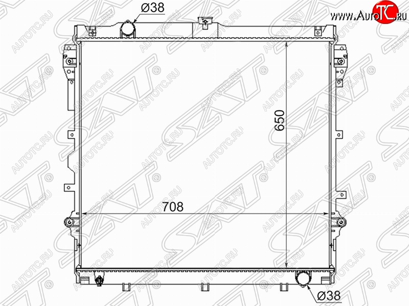 10 999 р. Радиатор двигателя SAT Toyota Tundra XK50 дорестайлинг (2007-2009)  с доставкой в г. Новочеркасск
