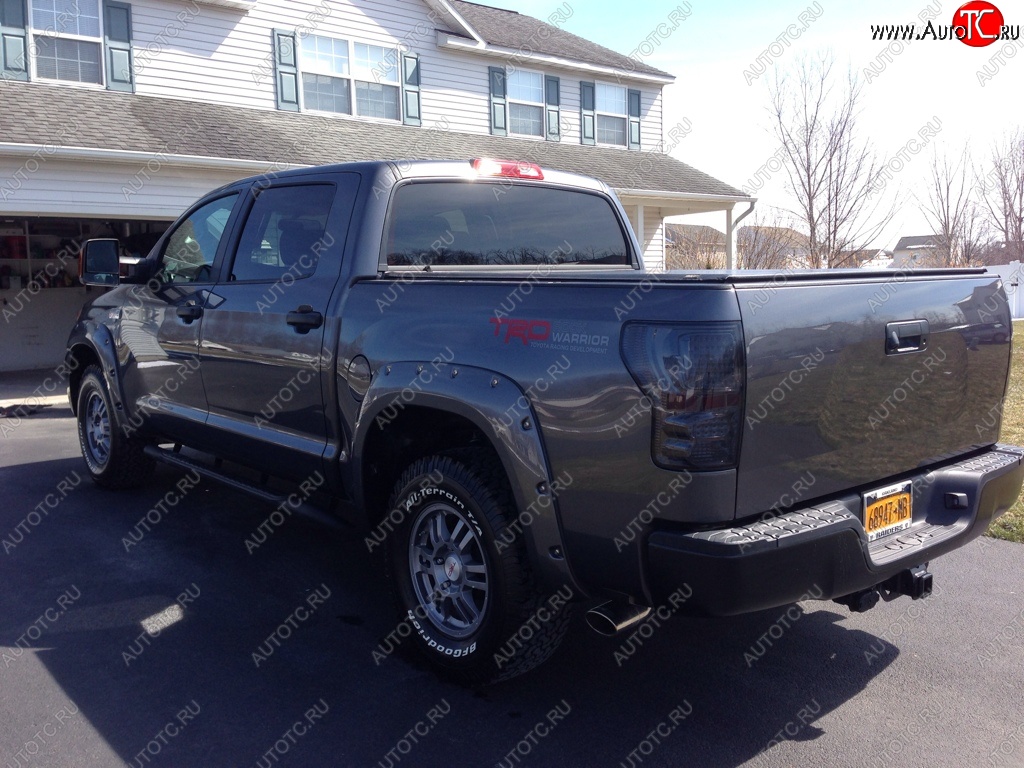 14 099 р. Накладки на колёсные арки BUSHWACKER  Toyota Tundra  XK50 (2007-2013) дорестайлинг, 1-ый рестайлинг (Неокрашенные)  с доставкой в г. Новочеркасск